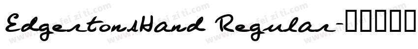 EdgertonsHand Regular字体转换